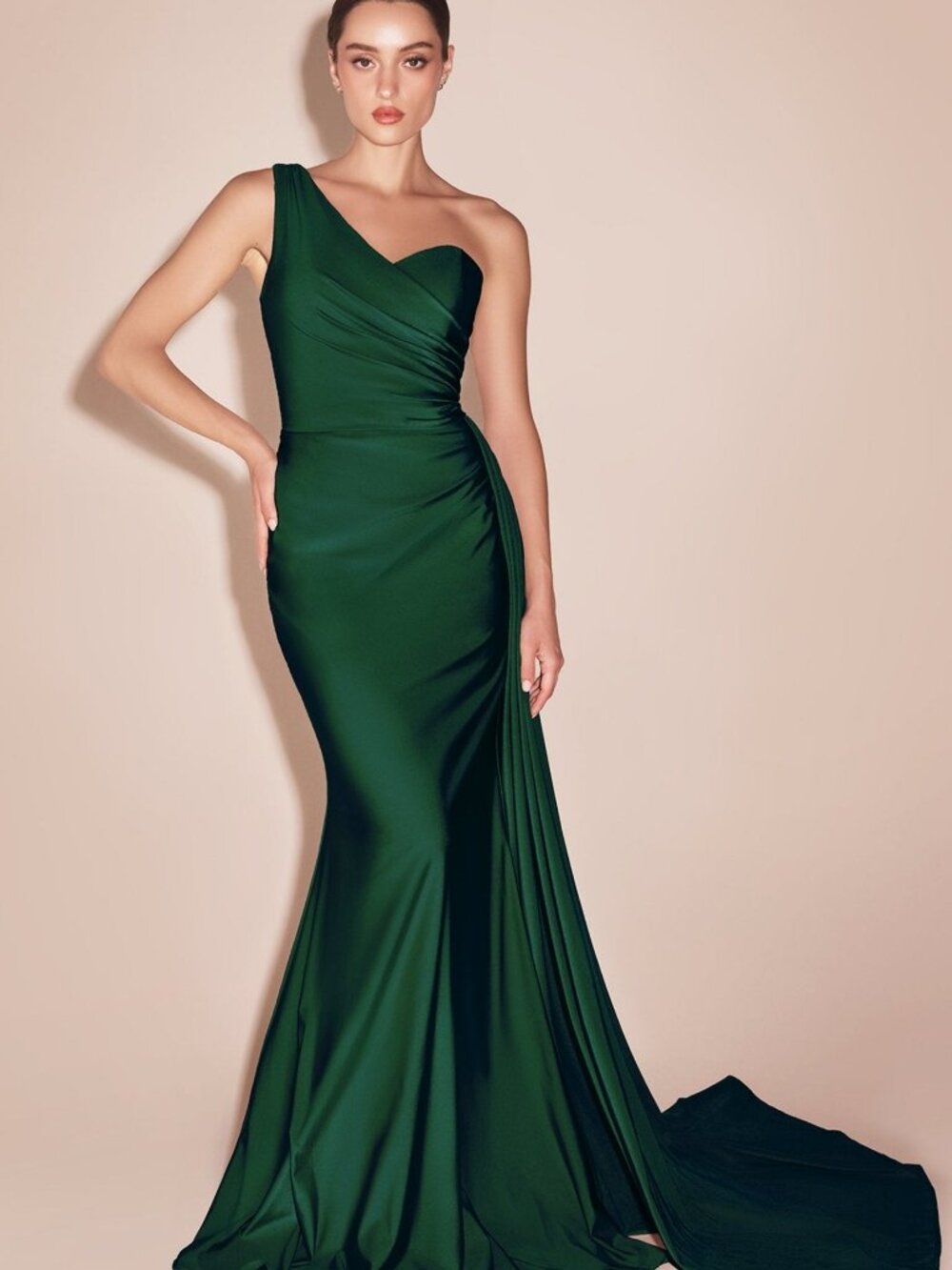 NEW HUNTER GREEN Evening Gown Floor Length Formal Elegant Stunning PT004